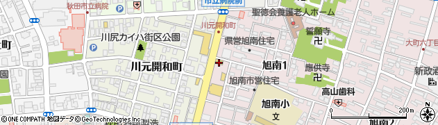 バーミヤン 秋田旭南店周辺の地図