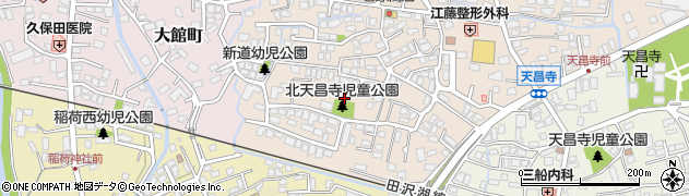 北天昌寺児童公園周辺の地図