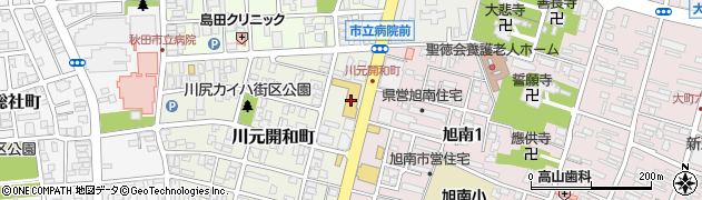 秋田三菱自動車販売株式会社　秋田店サービス工場周辺の地図