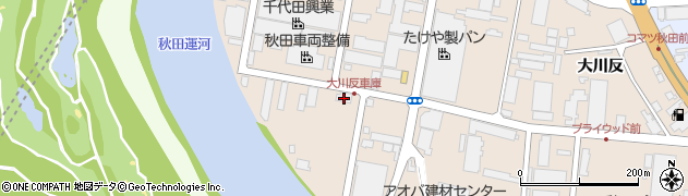 秋田中央交通株式会社　秋田営業所周辺の地図