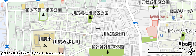 秋田県秋田市川尻総社町11周辺の地図