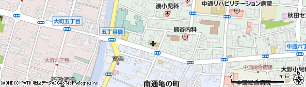 秋田コア　ビジネスカレッジ周辺の地図