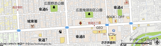 タイヤ館秋田東通周辺の地図