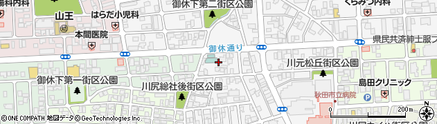 秋田県秋田市川尻総社町2周辺の地図