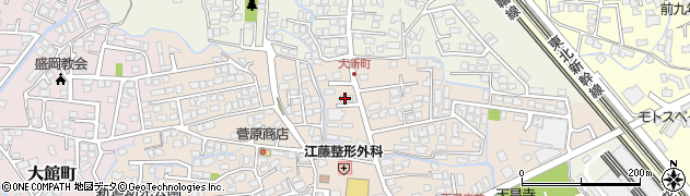 盛岡信用金庫天昌寺支店周辺の地図