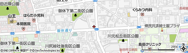 秋田銀行山王支店 ＡＴＭ周辺の地図