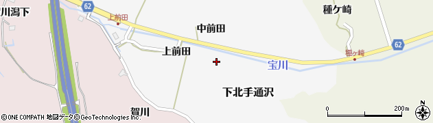 宝川周辺の地図