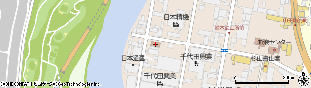 大川反簡易郵便局周辺の地図