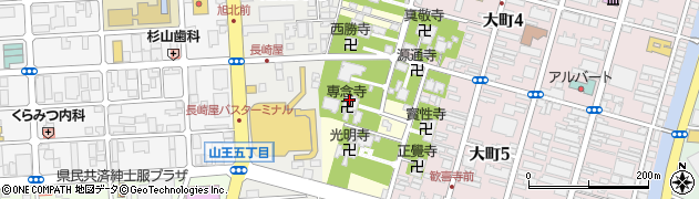 秋田県秋田市旭北寺町周辺の地図