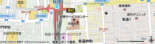秋田新都心ビル株式会社周辺の地図