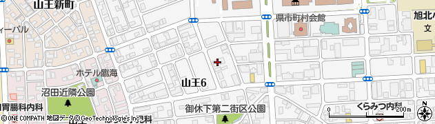 東洋羽毛北部販売株式会社　秋田営業所周辺の地図