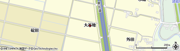 岩手県盛岡市平賀新田大谷地周辺の地図