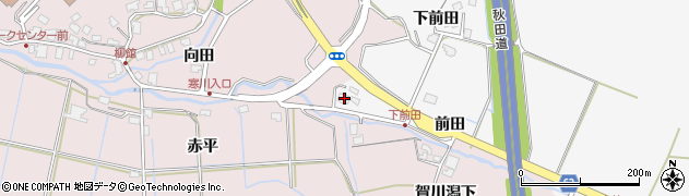 秋田県秋田市下北手通沢前田156周辺の地図