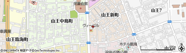 秋田県秋田市山王新町19周辺の地図