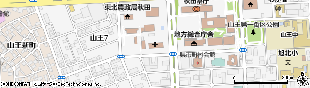 秋田地方法務局　成年後見登記，戸籍・国籍事務に関するお問い合わせ周辺の地図