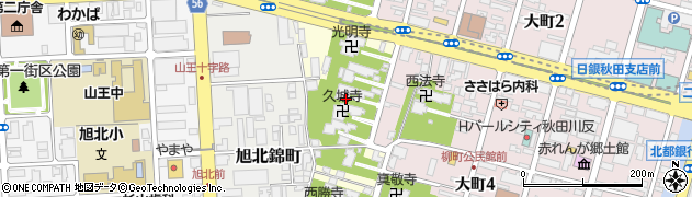 秋田県秋田市旭北寺町1周辺の地図