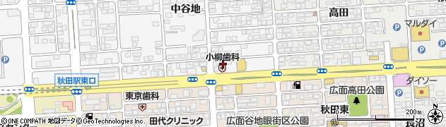 ホワイト急便　秋田駅東口店周辺の地図