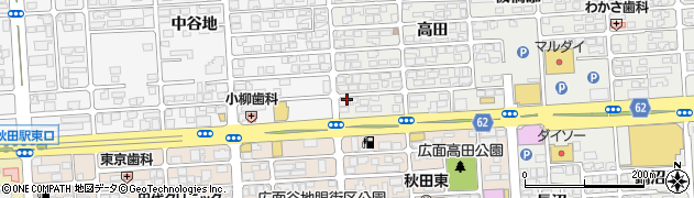 第一学院高等学校　秋田キャンパス周辺の地図