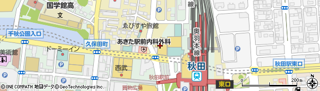 ブランシェリー　秋田オーパ店周辺の地図