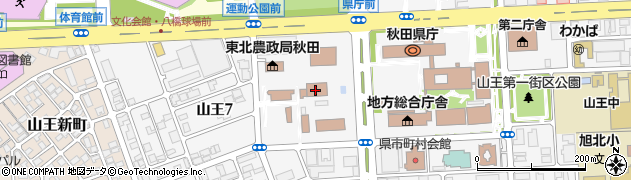 秋田区検察庁周辺の地図