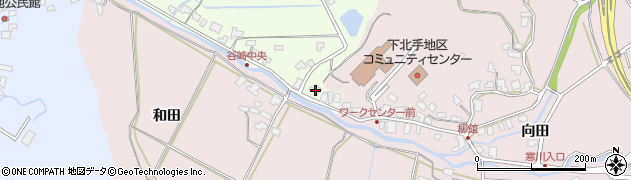 秋田県秋田市下北手松崎谷崎147周辺の地図