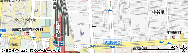 秋田県秋田市手形（西谷地）周辺の地図