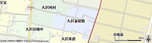岩手県滝沢市大沢下屋敷周辺の地図