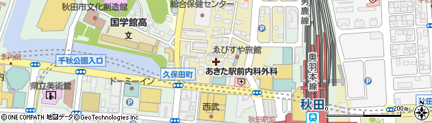 秋田県秋田市千秋久保田町2周辺の地図