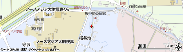秋田県秋田市下北手桜桜谷地41周辺の地図