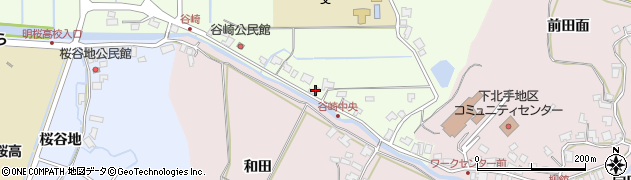 秋田県秋田市下北手松崎谷崎277周辺の地図