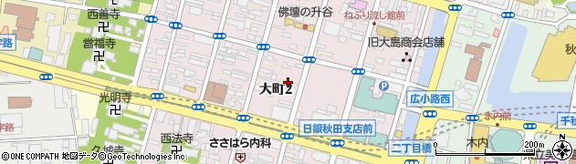 ハンズクラフト秋田周辺の地図
