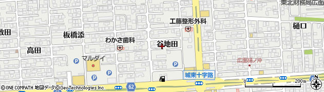 秋田県秋田市広面谷地田47周辺の地図