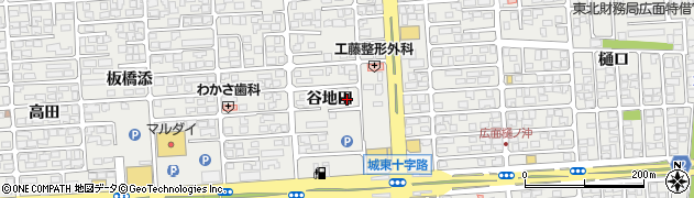 秋田県秋田市広面谷地田26周辺の地図