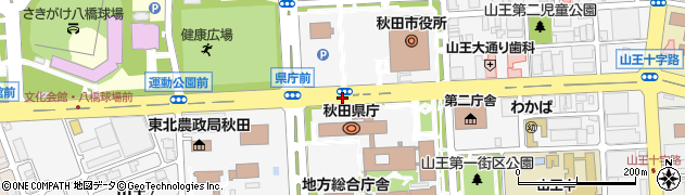県庁市役所前周辺の地図