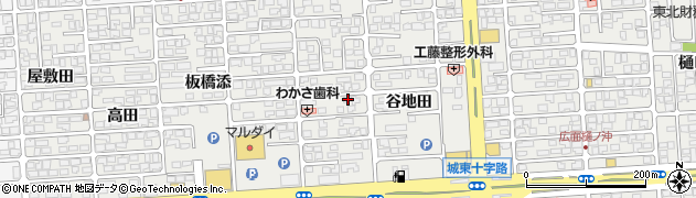 秋田県秋田市広面谷地田63周辺の地図