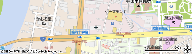 農林中央金庫　秋田支店周辺の地図