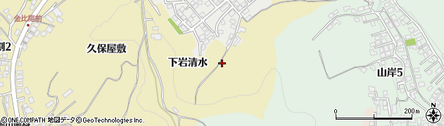 岩手県盛岡市三ツ割（下岩清水）周辺の地図