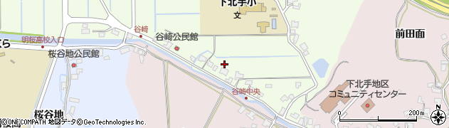 秋田県秋田市下北手松崎谷崎271周辺の地図