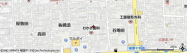 秋田県秋田市広面谷地田81周辺の地図