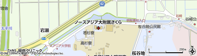 秋田県秋田市下北手桜新桜谷地2周辺の地図