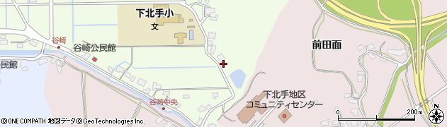 秋田県秋田市下北手松崎谷崎127周辺の地図