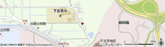 秋田県秋田市下北手松崎谷崎114周辺の地図