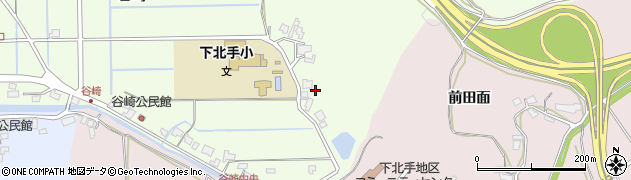 秋田県秋田市下北手松崎谷崎112周辺の地図