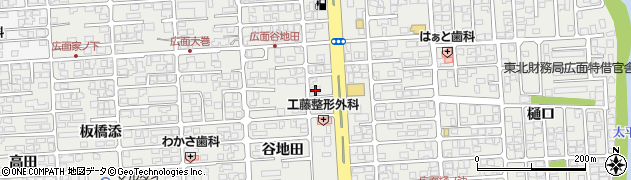 秋田県秋田市広面谷地田5周辺の地図