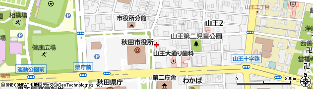 末廣ラーメン本舗 秋田山王本店周辺の地図