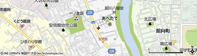 岩手県盛岡市安倍館町周辺の地図