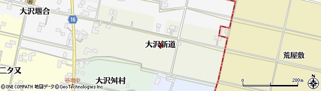 岩手県滝沢市大沢新道周辺の地図