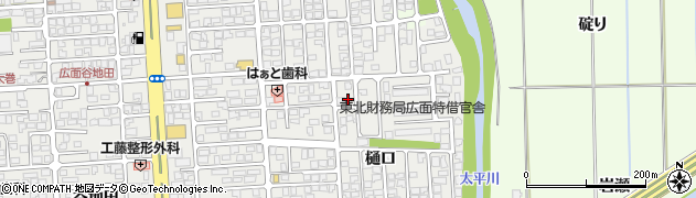 秋田県秋田市広面樋口9周辺の地図