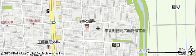 秋田県秋田市広面樋口98周辺の地図