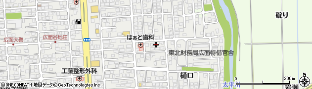 秋田県秋田市広面樋口100周辺の地図